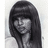 Pixelated grayscale portrait of a person with long dark hair and bangs, face partially obscured by pixelation.