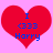 Two red heart shapes on a pink background with blue text reading "I <333 Harry" inside each heart.