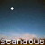 A static contact sheet of two identical animated frames showing a gradient sky background with white plus signs and the text 'standout' at the bottom.