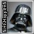 Pixelated static image shows a dark armored figure with reflective helmet and vertical text reading "SitHappens" on left side.