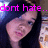 A pixelated image of a person with long dark hair, showing two with pink text reading 'dont hate... appreciate' across the top