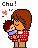 Four pixel-art characters in a : top-left adult holding child with 'Chu!' text, top-right girl with pigtails holding doll, bottom-left person with pink helmet hugging child, bottom-right figure with green backpack petting turtle