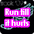 Pixelated text and winged graphic on black background with white stars; text changes across frames.