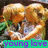 Pixelated image of a character with light brown hair and green foliage, overlaid by teal banner with purple text reading 'young love'.
