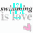 Pixelated icon with cyan text 'H2O CHICK' over grayed-out background text, pink heart symbol in bottom right corner.