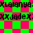 Pixelated text repeats across a green and pink checkered background with diamond-shaped patterns.