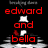 A split-screen animated icon with red text on black left side and white text over blurred background right side.