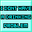 Pixelated cyan text on light blue background with black outlines, arranged in four showing sequential phrases about drinking