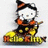 Animated icon shows a white cat in witch costume with orange and black outfit, yellow broom, and 'Happy Halloween' text on base.