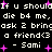 Pixelated text on black background with pink starbursts, repeating identical phrases and signatures.