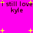 Pixelated text and yellow stars on a bright pink background, with repeated phrases and scattered star shapes.