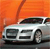 Pixelated image of a silver car with dark windows against an orange background, showing front and side view.
