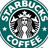Pixelated Starbucks Coffee logo with teal and white colors, accompanied by pixelated text reading "I'm So Trendy" above and "I Will Only Drink Starbuck's Water" below.