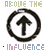 A circular black arrow icon with a white background, displayed in three of three icons each, showing pixelated variations and text labels below