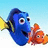 Blue fish with yellow tail and white stripes faces orange fish against light blue background, text overlays on red field.