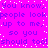 Pixelated text repeats 'You know, You know, people look up to me, so you should too!' on a bright pink background with scattered white dots.