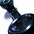 A static image of a blue telephone receiver on the left with pixelated text blocks on black background asking if someone can hear them and to scream louder.