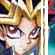 Pixelated close-up of a character with light brown hair and glasses, wearing a golden headpiece against a blurred background.
