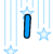 A static image with three distinct text sections: a blue vertical bar, green 'Love' letters, and yellow 'Color Guard' text against starry backgrounds.