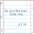 Pixelated icon on lined paper background with light blue horizontal lines and pink vertical margin line, featuring small gray shapes resembling musical notes or abstract symbols.