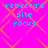 A static image with a bright pink background and orange diamond-shaped pattern, featuring cyan text reading "rebecca's site rocks" in four identical quadrants