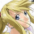 Pixelated anime-style character with blonde hair, blue eyes, and a light-colored top, cropped to show upper body and face.