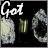 Animated icon with skull and microphone props, text changes from 'Got' to 'angel' to 'dust?' to 'Dust?'
