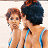 Two pixelated figures in swimwear on left, green text logo on right within a contact sheet layout.