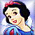 Pixelated image of a character with black hair, red bow, blue dress with red accents, and light skin against a pale background.