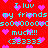 Red background with cyan text and pink hearts repeating in a pattern, displaying 'I luv my friends sooo much!!! (33333)' across multiple