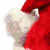 four distinct holiday-themed pixel art icons featuring Santa elements, candy canes, ornaments, and a penguin