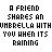 A static pixel art image displays repeated text phrases in black and gray with scattered pink dots, forming a -like pattern of textual content