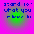 Four identical pixelated text arranged in a on a purple background with green gradient centers