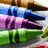 A static image shows a Crayola crayon box with colorful crayons and the text "color my world <3" in pink.