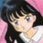 Static 48x48 pixel buddy icon featuring a stylized anime character with long black hair and light skin against a pink background, rendered in low-resolution pixel art style.