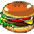 Pixelated image of a hamburger and fries with green text reading "Do u want KENNIFRIES with that HAMBURGER?" on black background.