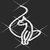 A 50x50 pixel animated contact sheet showing two frames of a buddy icon with abstract white line art on dark background and bold text reading "BABY PHAT" in blocky letters.