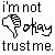 Pixelated black text and thumbs-down icon on white background with faint checkerboard pattern.