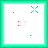 Animated icon with pink 'LY' text and green X-shaped symbols moving across a white background within a teal border.