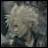 A pixelated contact sheet showing two frames of an animated icon featuring a character with spiky blonde hair and text reading "Anime IM" and "com" on the right side.