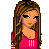 Pixel art contact sheet showing a female character's full body in three frames with pink text reading "I'm so confused" below the images.