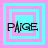 Four square display the word "PAGE" in black pixelated text over cyan and pink layered squares, with varying square layer counts per