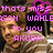 Pixelated image with pink text overlay reading 'thats miss GON WAHLE to you AKUBA' over a blurred background featuring indistinct figures.