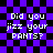 Pixelated text on a purple and black checkered background with visible distortion effects.
