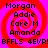 Four identical display a red spiral on pink background with stacked text and pixelated phrase at bottom