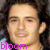 six identical images showing a person with dark curly hair and light skin, each overlaid with pink text reading 'bloom' or 'orlando'