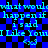 Blue and black checkered background with cyan text repeating 'what would happen if i said I Like You' and two '<x9' symbols, animated to shift vertically.