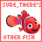 identical pixelated fish icons with red text reading "BUT YOU'RE THE ONLY NERD" on white backgrounds, each framed by a thin red border