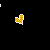 Pixelated icon with orange and yellow checkered pattern bordered by white and pink pixels on black background.