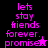 Pixelated text and symbols on split black, purple, and pink backgrounds with animated star and figure changes.